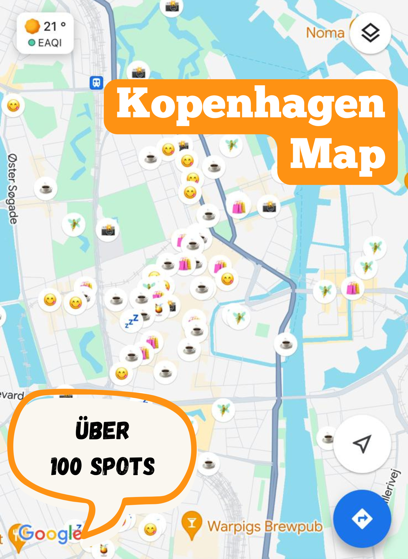 Kopenhagen Map